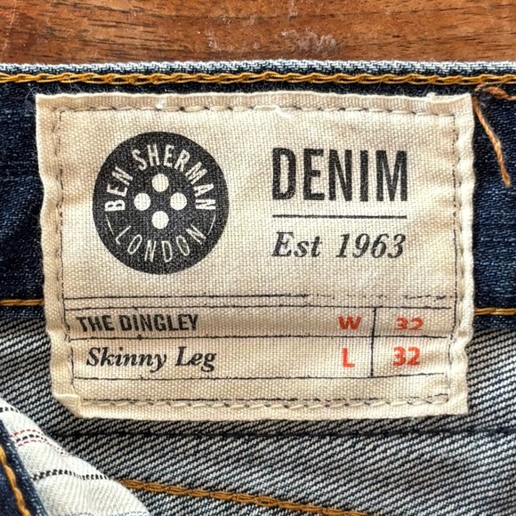 Ben Sherman Men’s Jeans 32 x 32 The Dingley Skinny Leg - Picture 4 of 10